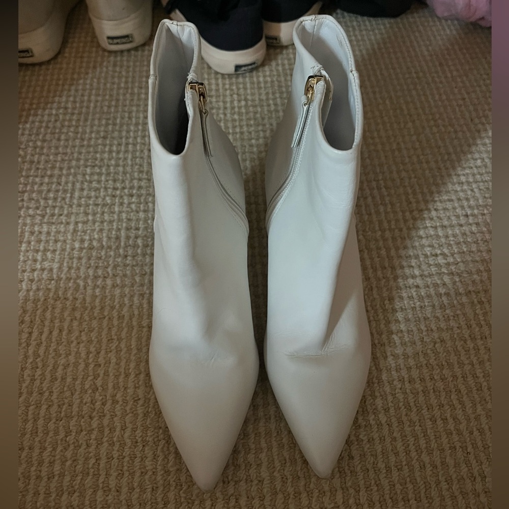 White Ankle Boots